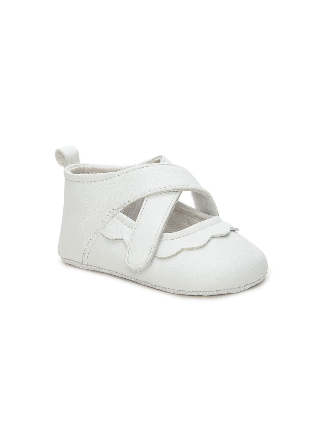 

MINI KLUB Girls White PU Flatforms