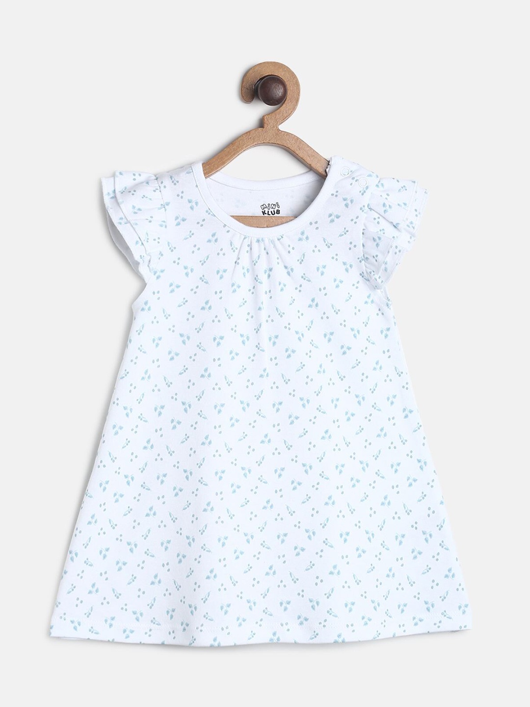 

MINI KLUB White Floral A-Line Dress