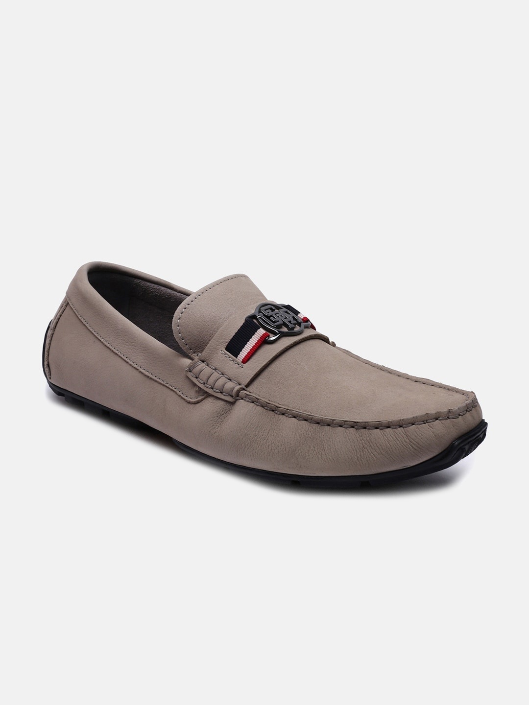 

U S Polo Assn Men Navy Blue Leather Driving Shoes