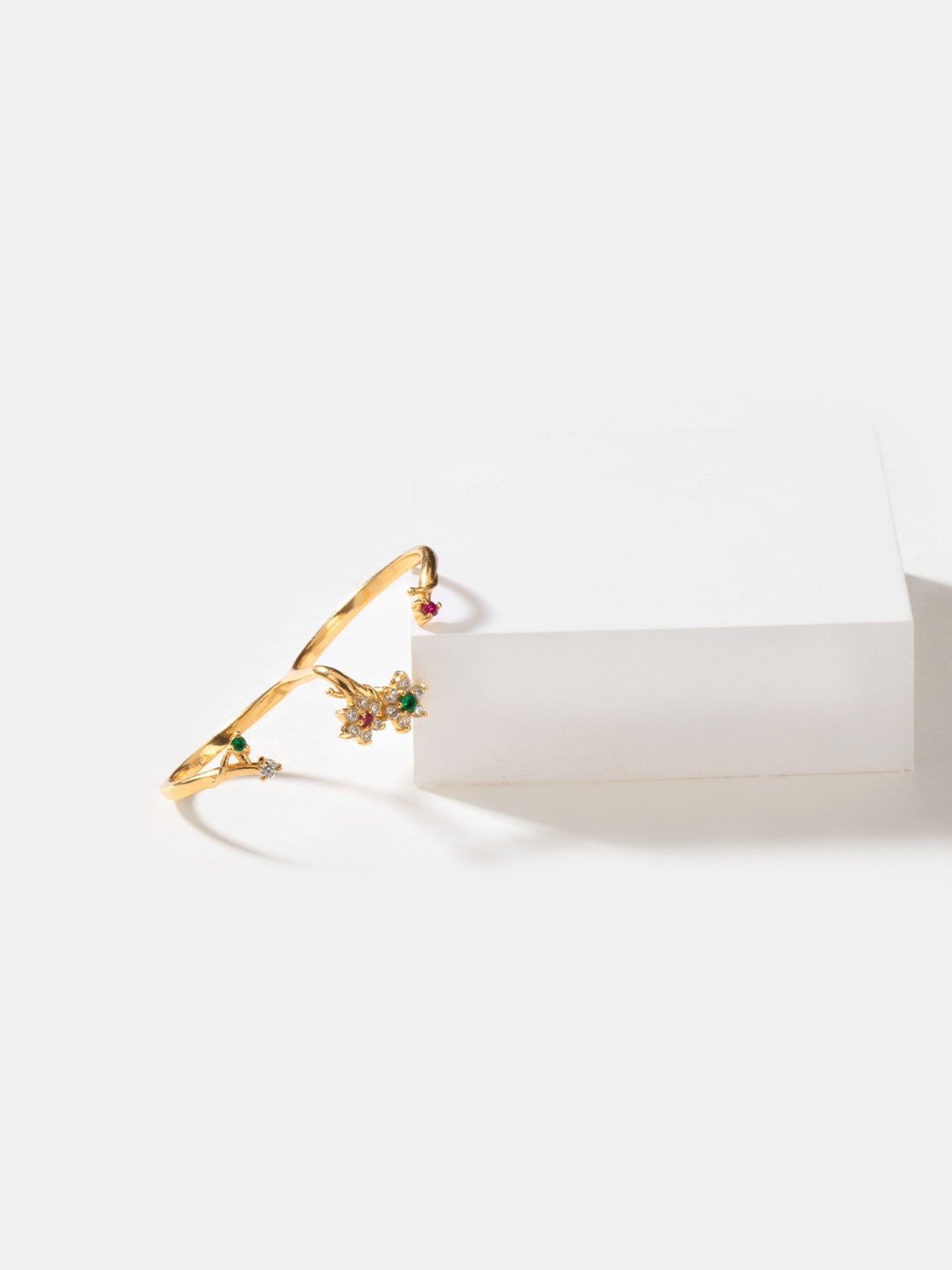 

SHAYA 925 Silver Gold Plated Stone Studded Ring