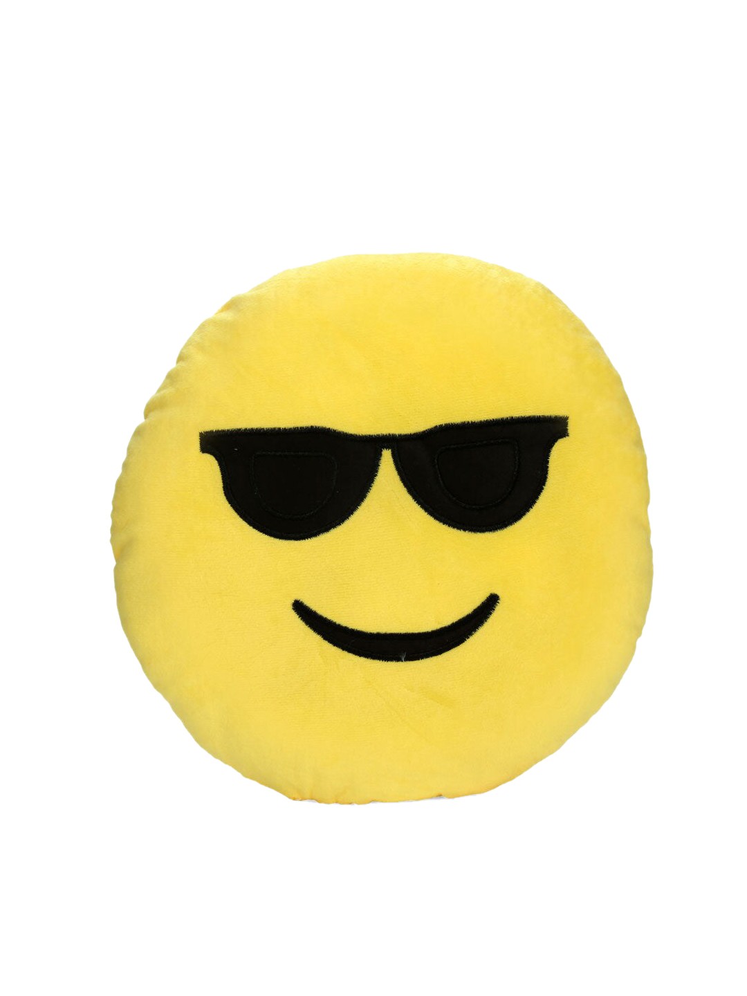

Athome by Nilkamal Yellow & Black Printed Smiley Cotton Cushion