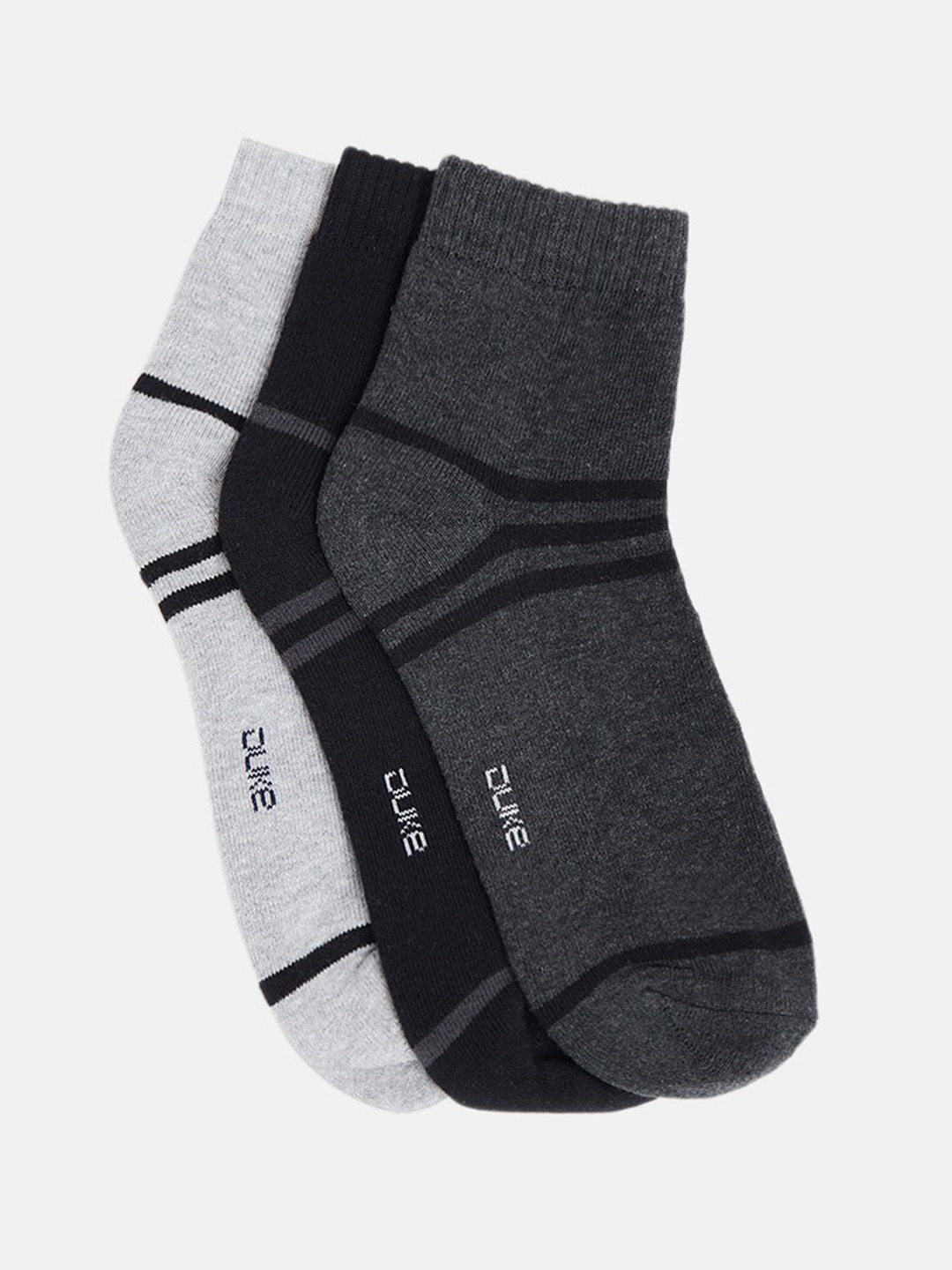 

Duke Pack Of 3 Assorted Ankle Length Socks, Black