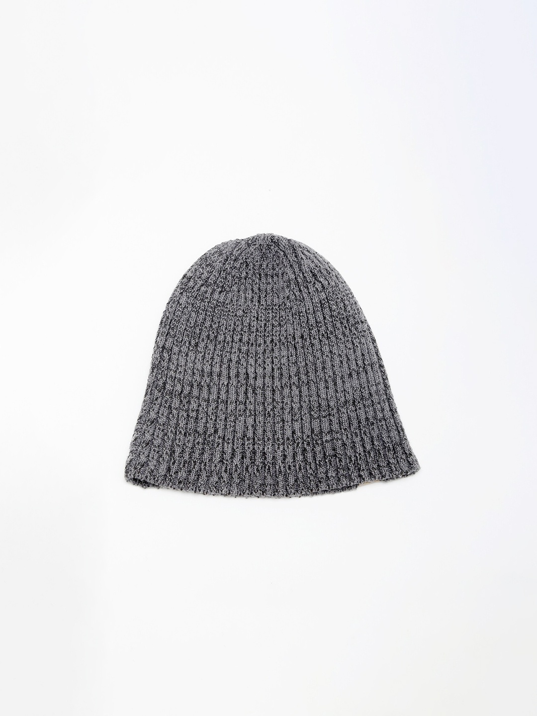 

Bharatasya Unisex Charcoal & Brown Beanie