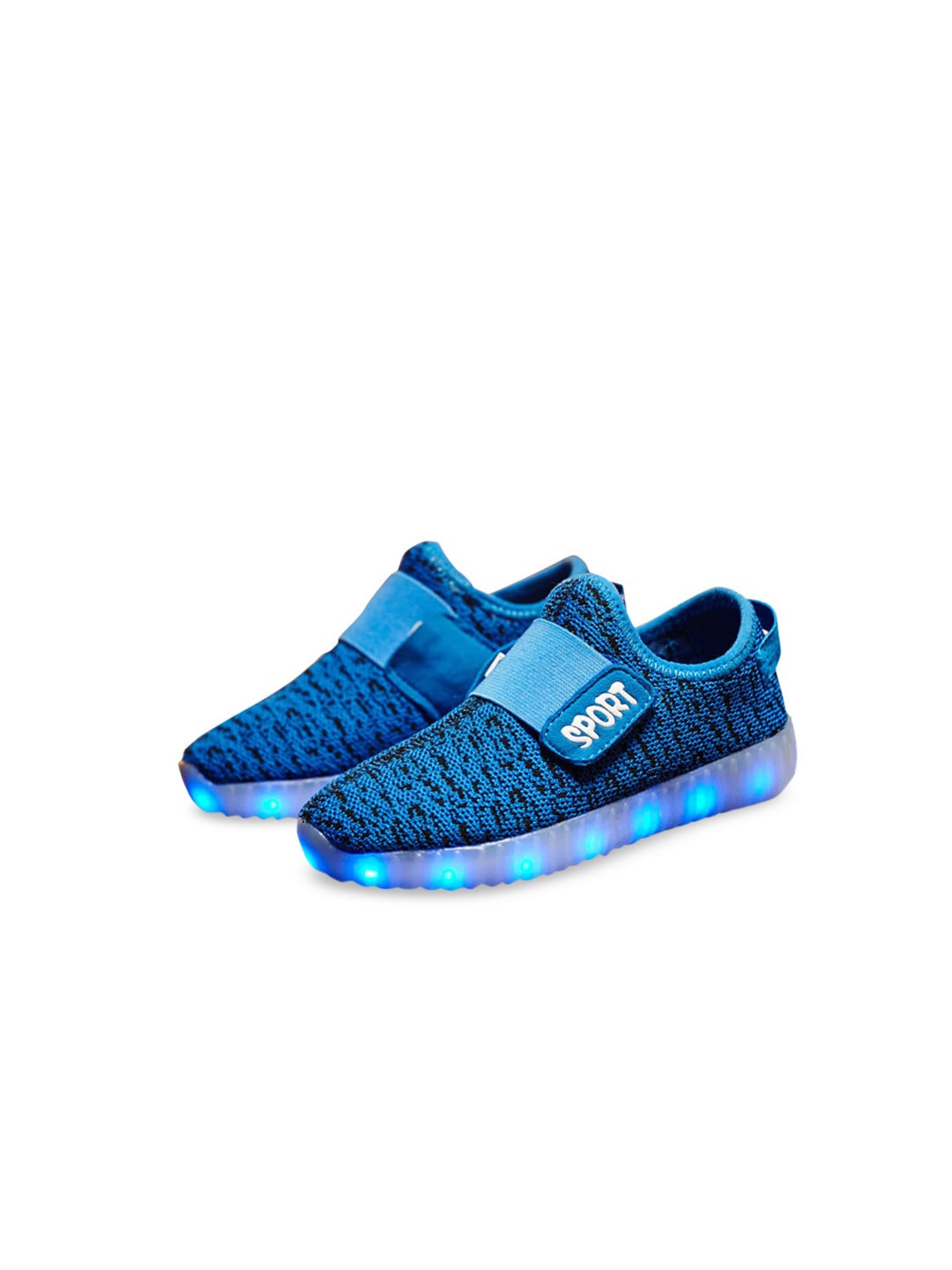 

Hopscotch Boys Blue Striped Slip-On Sneakers
