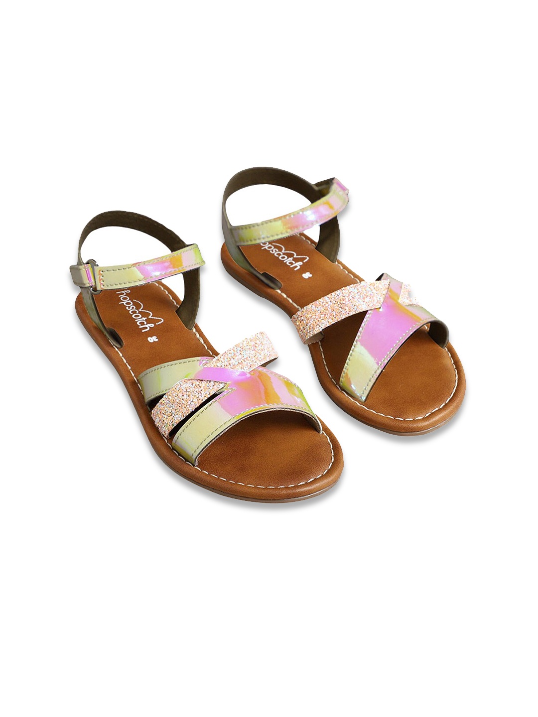 

Hopscotch Girls Pink Open Toe Flats
