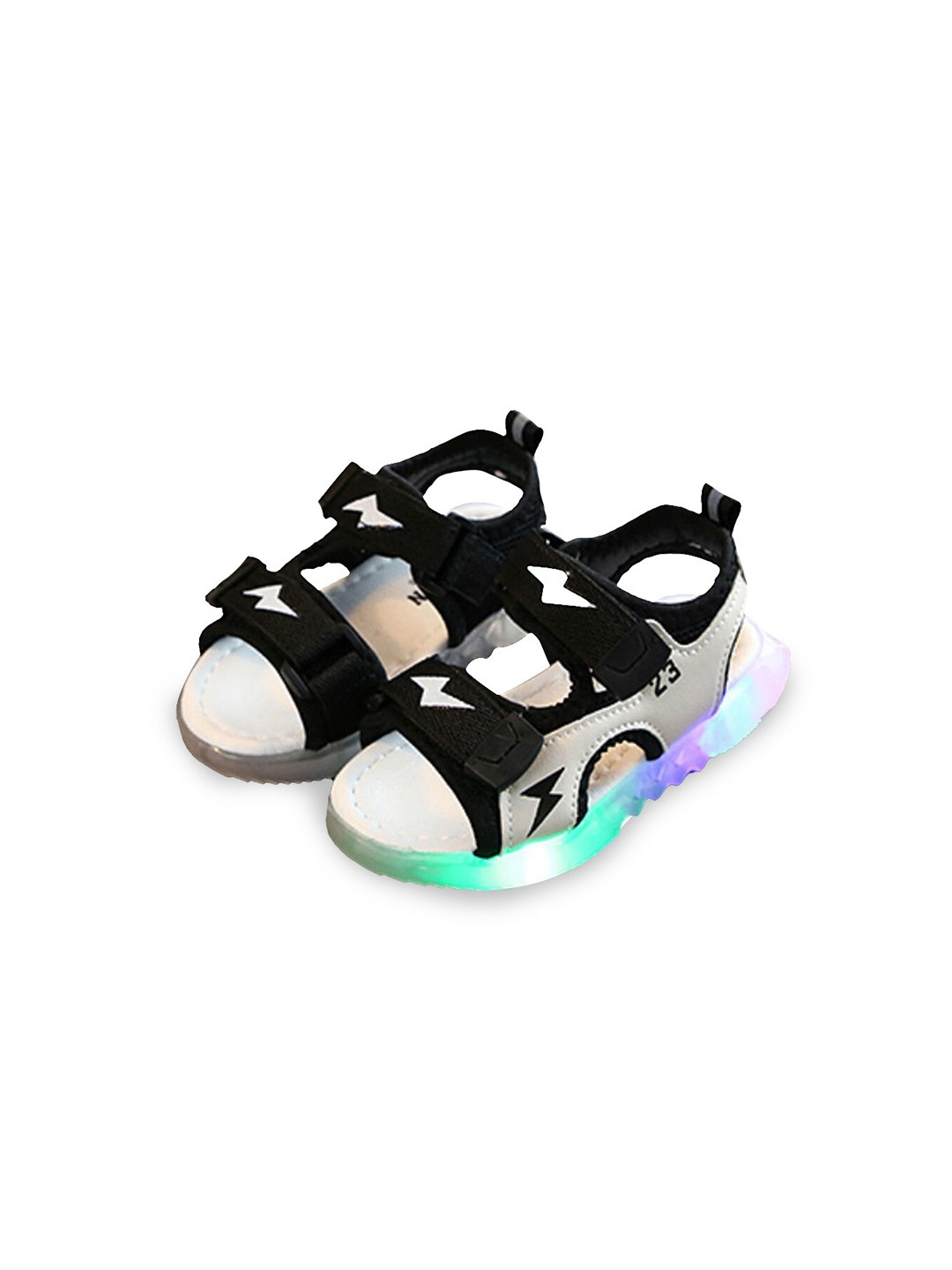 

Hopscotch Boys Black PU Comfort Sandals