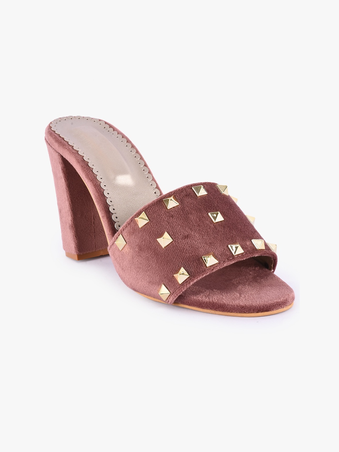 

BuckleUp Maroon Block Mules