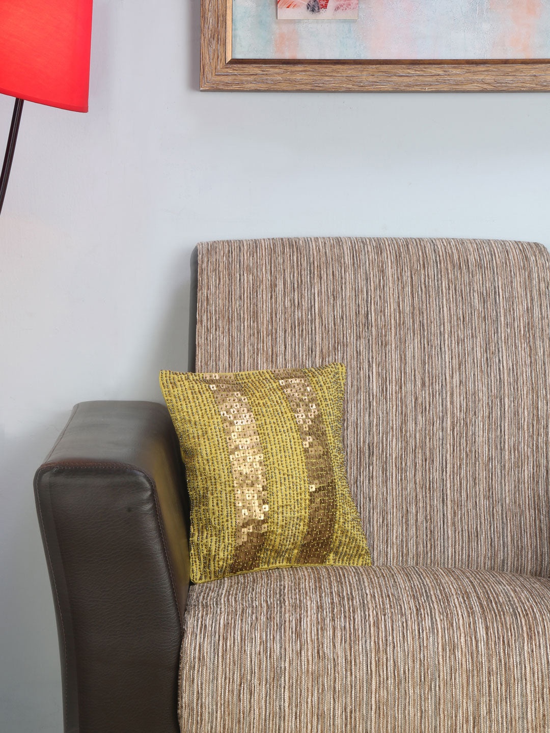 

Athome by Nilkamal Unisex Multi Cushion Covers, Yellow