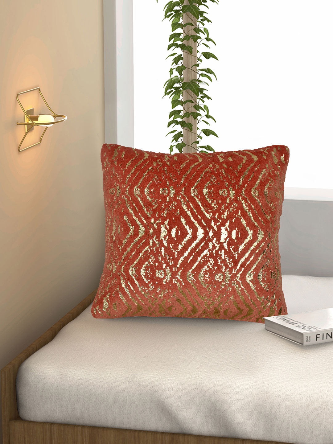 

Athome by Nilkamal Unisex Maroon Cushion Covers