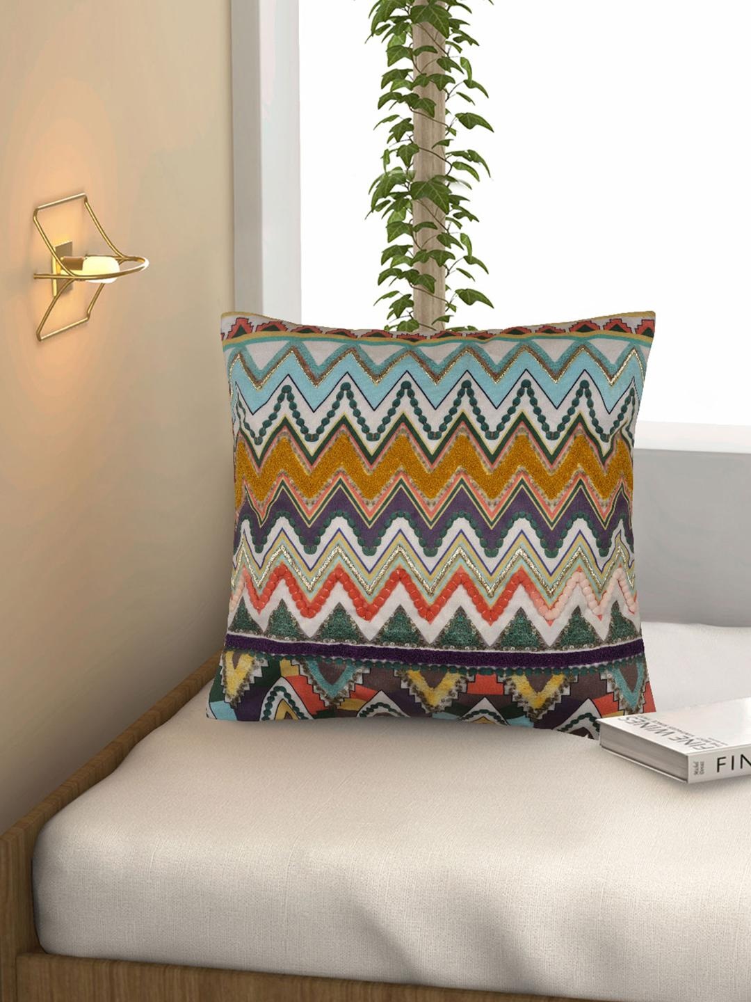 

Athome by Nilkamal Unisex Multi Cushion Covers, White