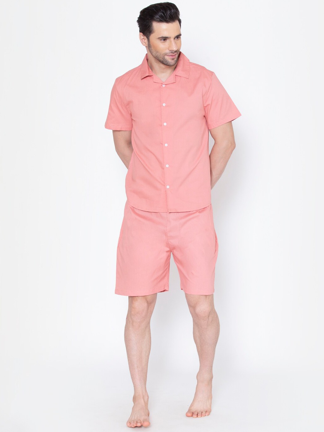 

Fluffalump Men Coral Night suit