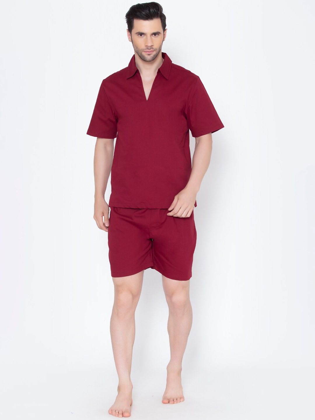 

Fluffalump Men Red Night suit