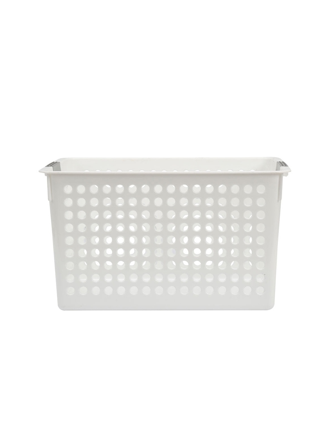 

Athome by Nilkamal White Solid Storage Desk Basket