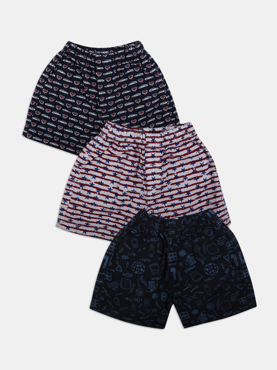 

V-Mart Unisex Kids White Printed Shorts