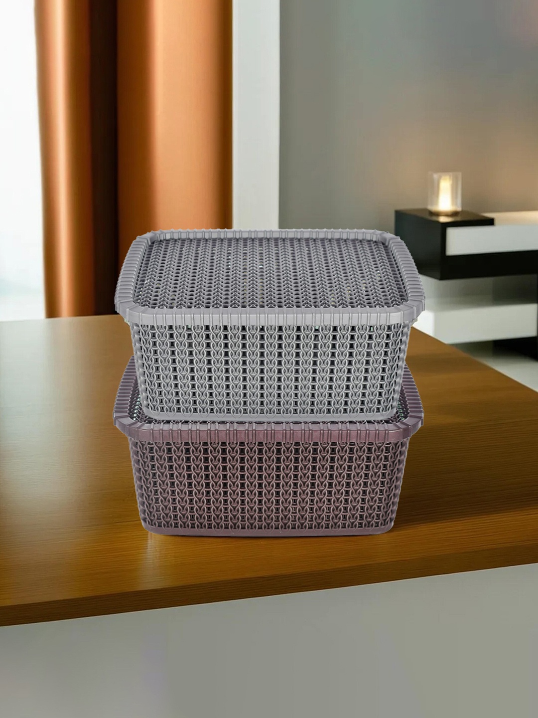 

Kuber Industries Set of 2 Multi-utility Baskets