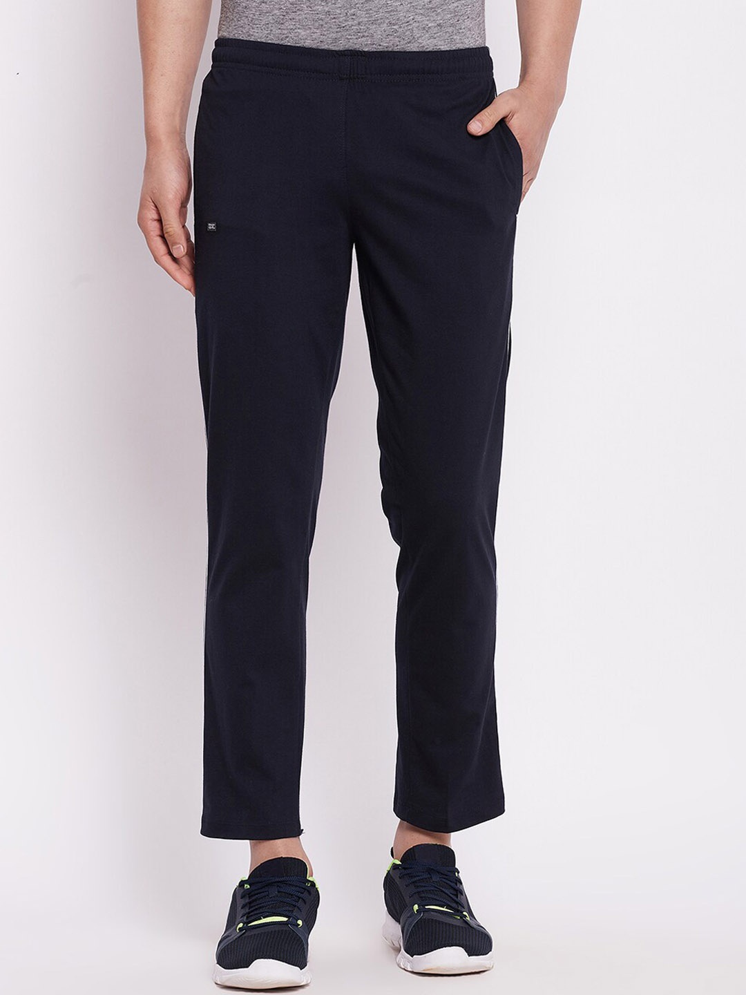 

Camey Men Navy Blue Solid Cotton Track Pants