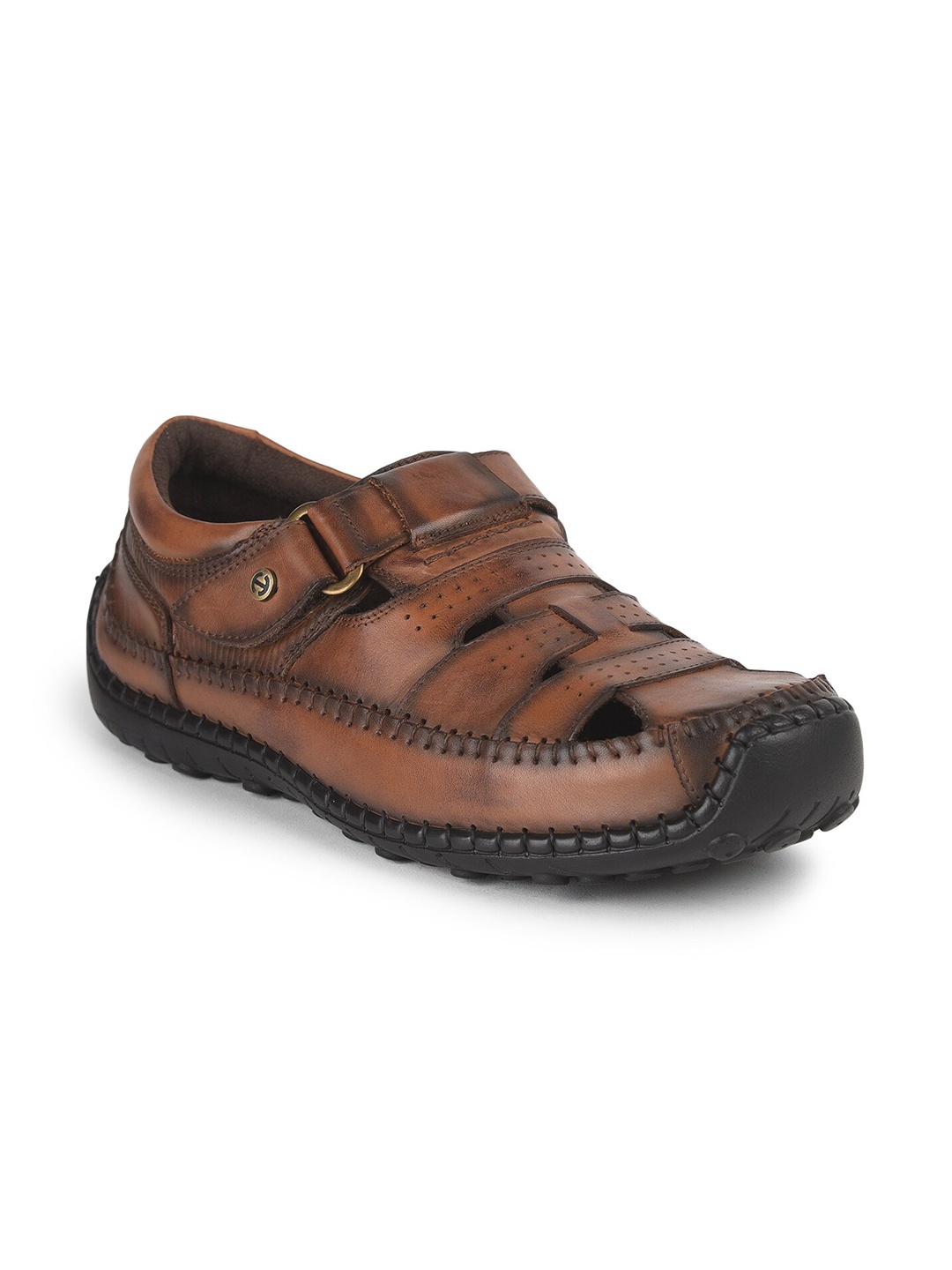 

Liberty Men Tan Ethnic Leather Comfort Sandals