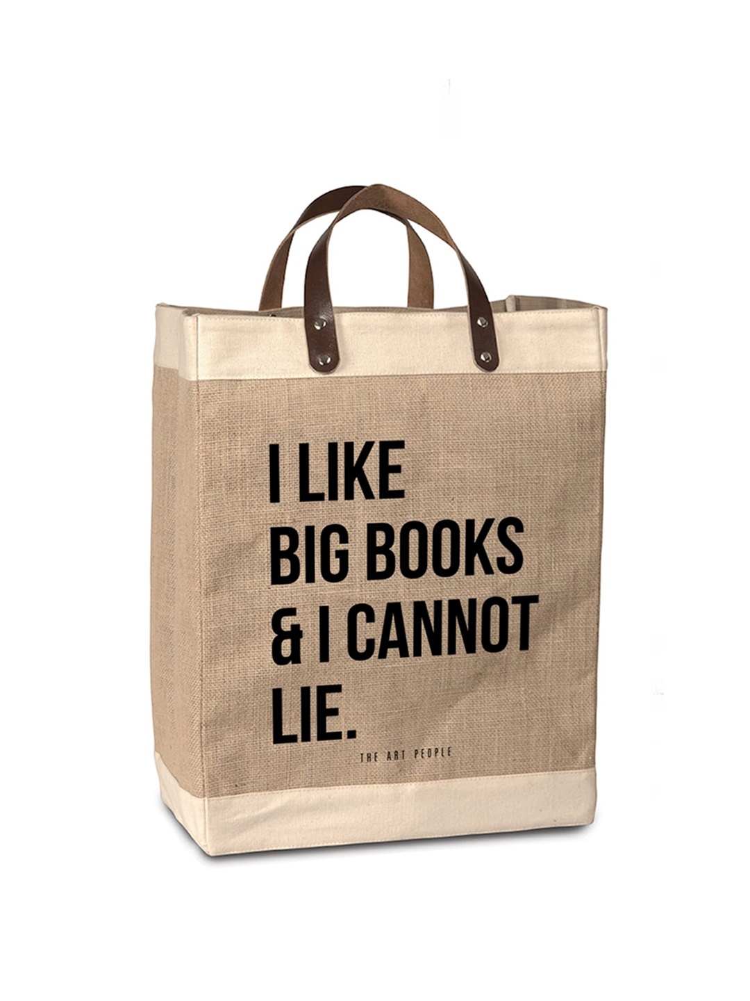 

The Art People Beige Printed Oversized Shopper Tote Bag with Cut Work