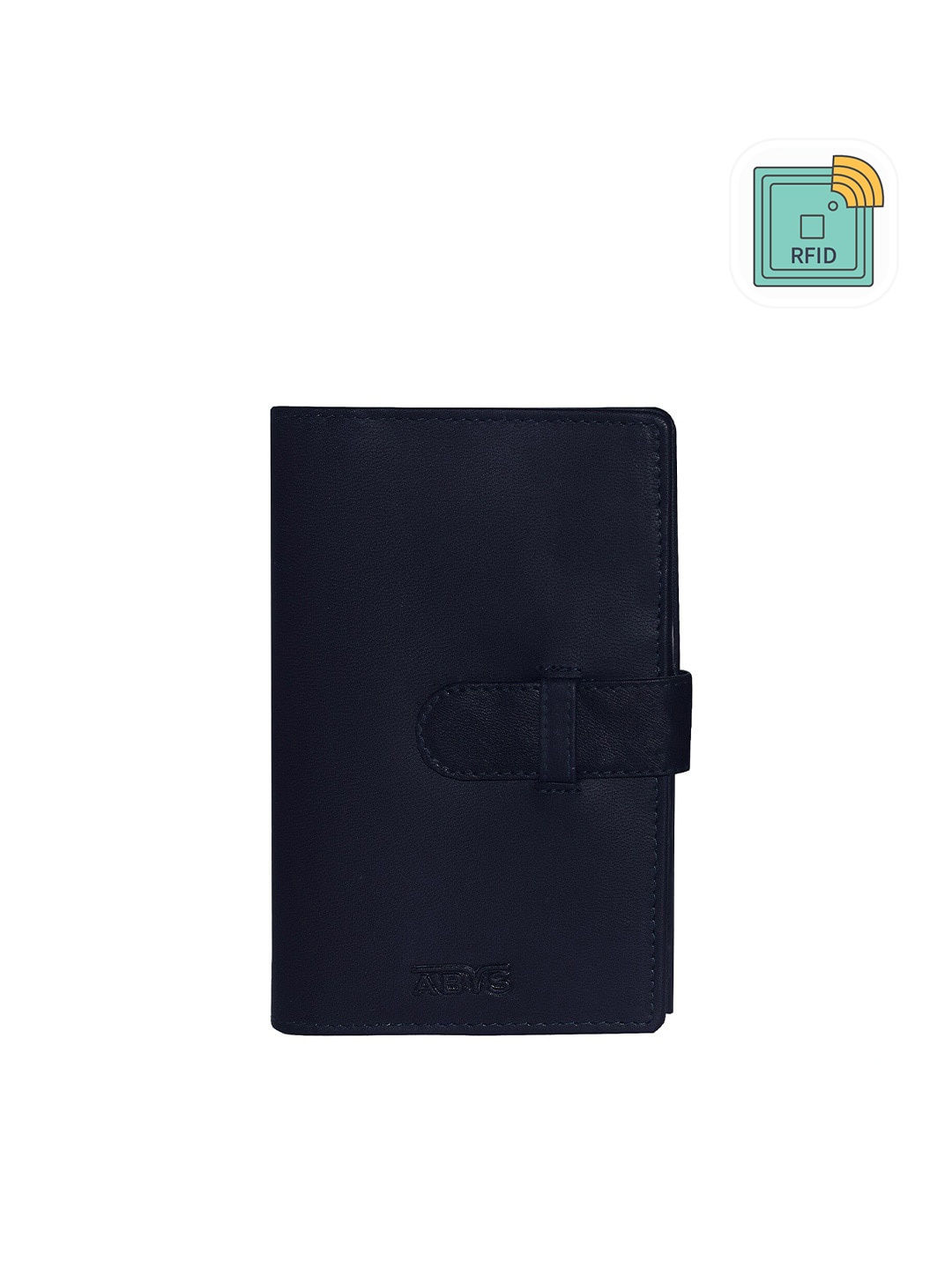 

ABYS Unisex Blue Textured Leather Passport Holder