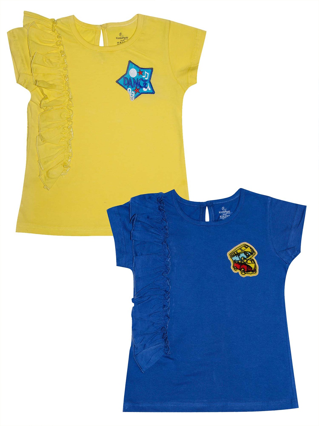 

KiddoPanti Girls Yellow 2 T-shirt