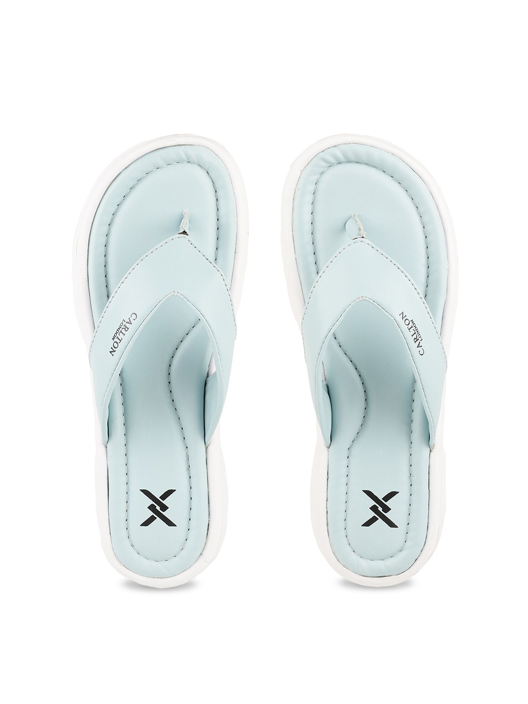 

Carlton London sports Women Blue & White Room Slippers