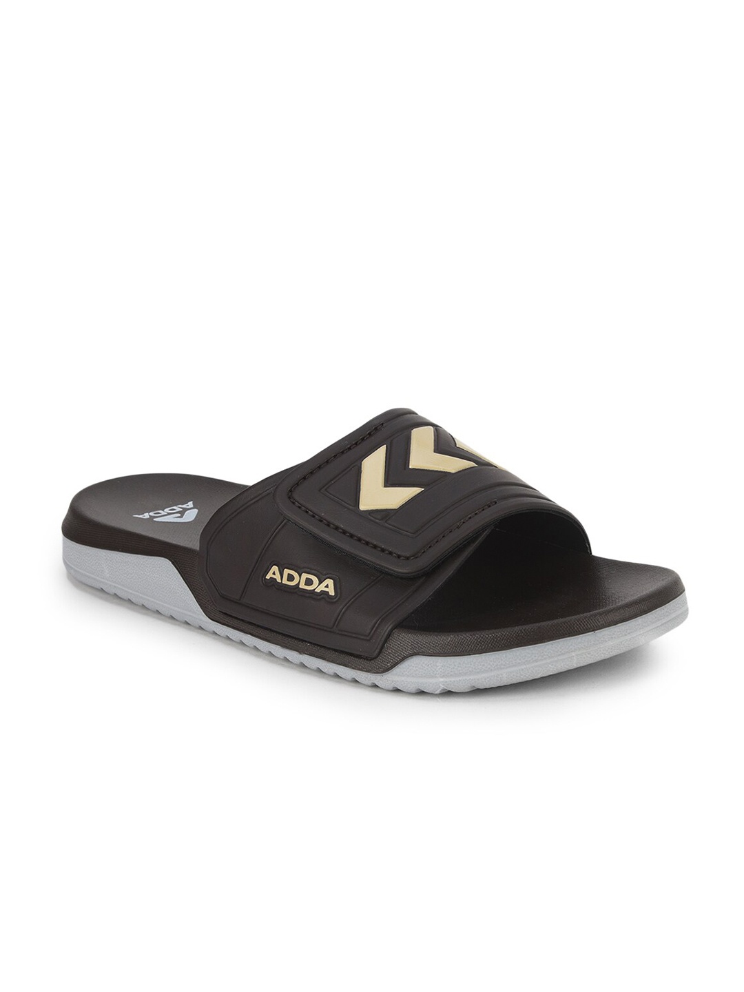 

Adda Men Brown & Beige Rubber Sliders