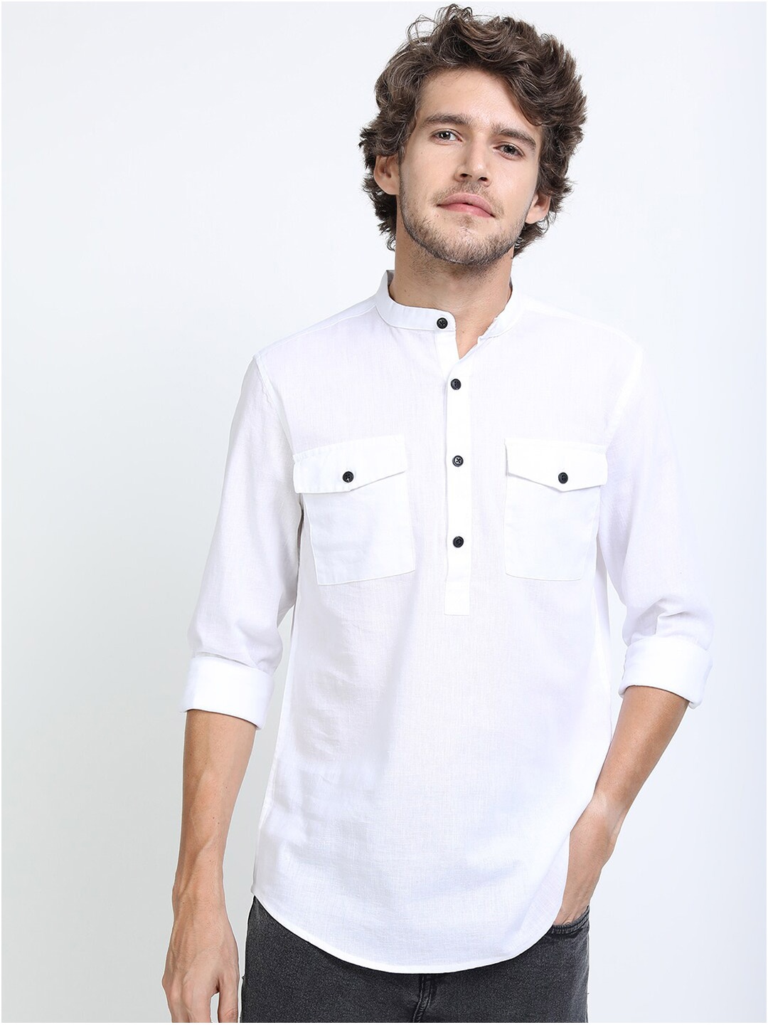 

KETCH Men White Slim Fit Casual Shirt