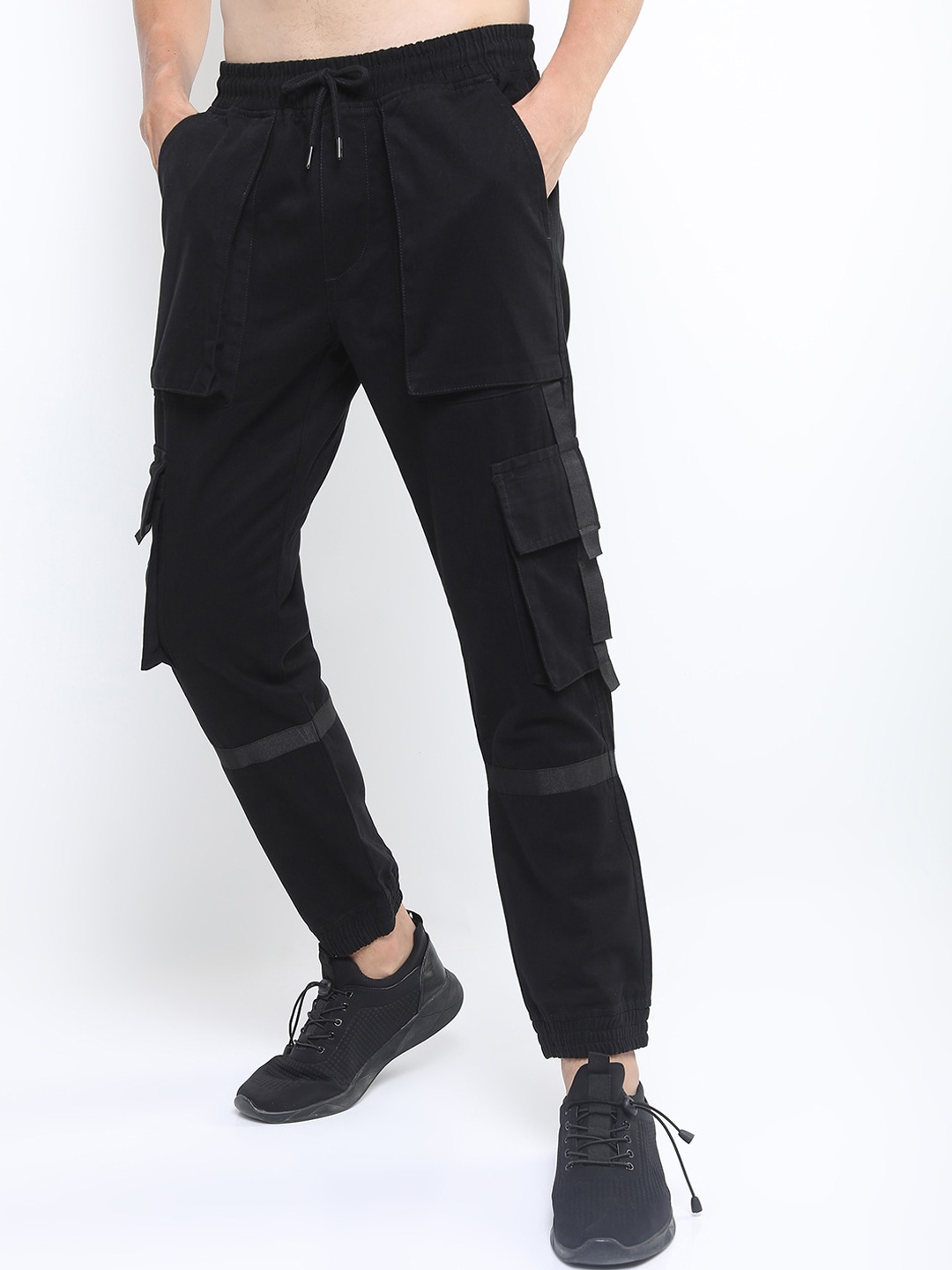 

KETCH Men Black Joggers Trousers
