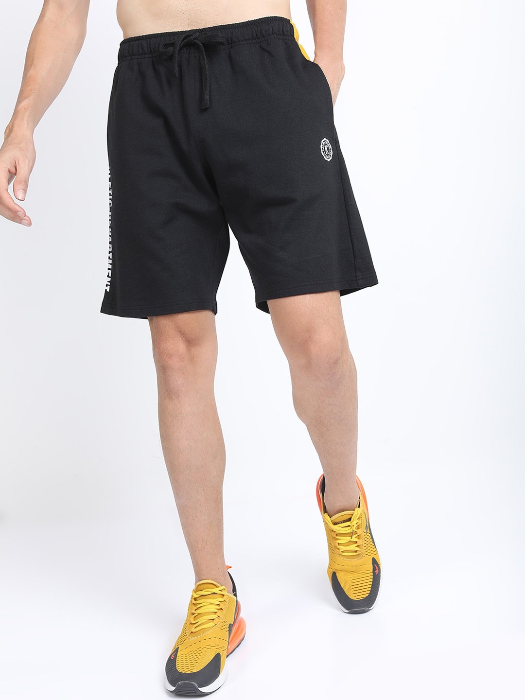 

KETCH Men Black Slim Fit Sports Shorts