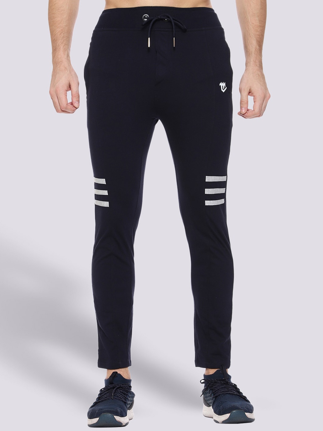 

Mark Leute Men Navy Blue Solid Track Pants