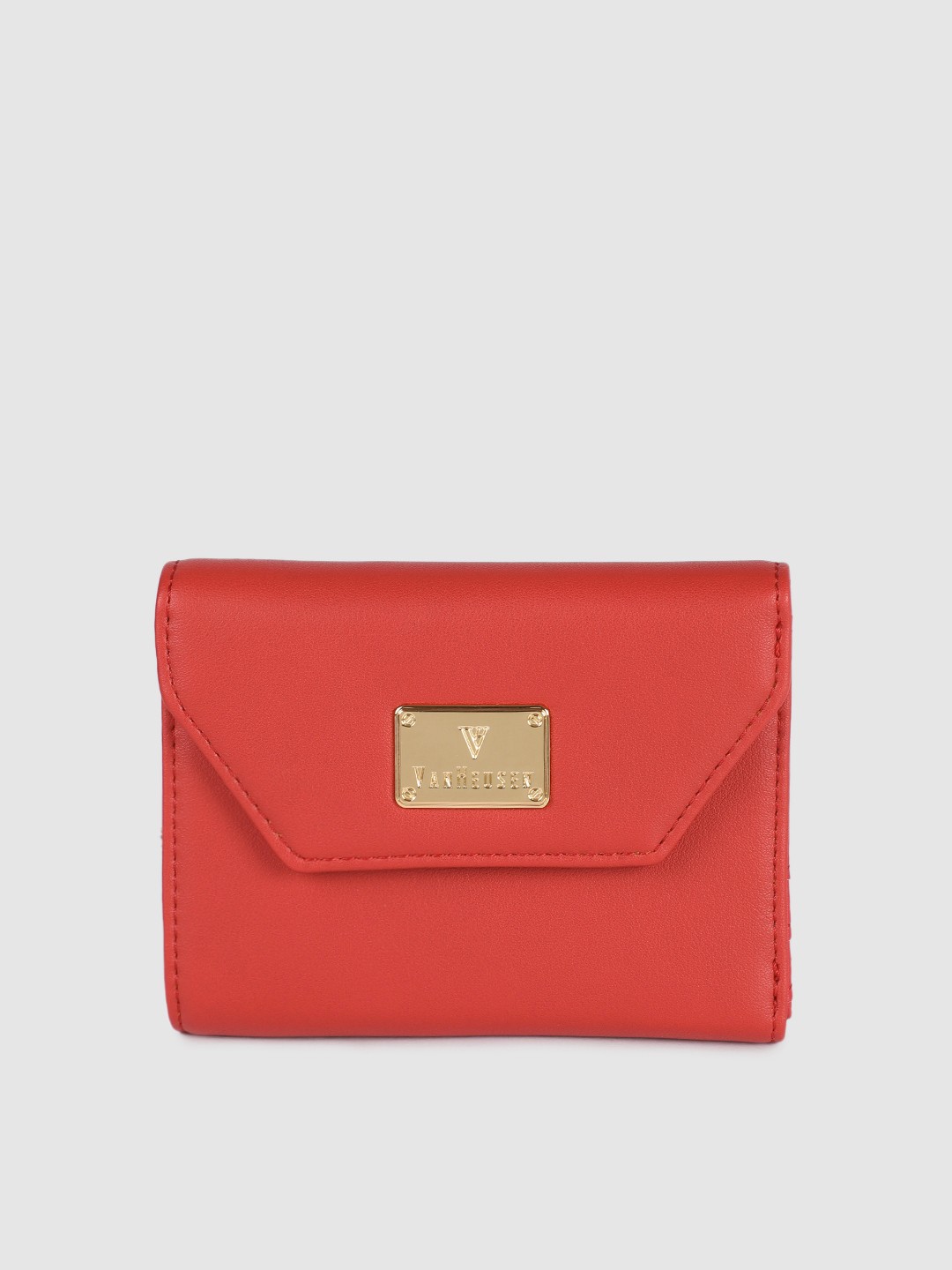 

Van Heusen Women Red Solid Two Fold Wallet
