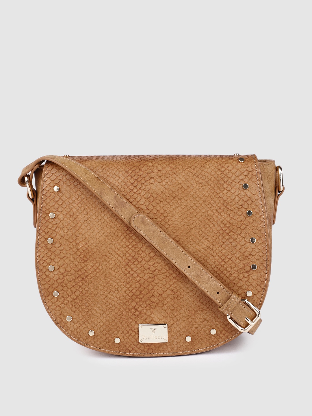 

Van Heusen Tan Brown Textured Sling Bag