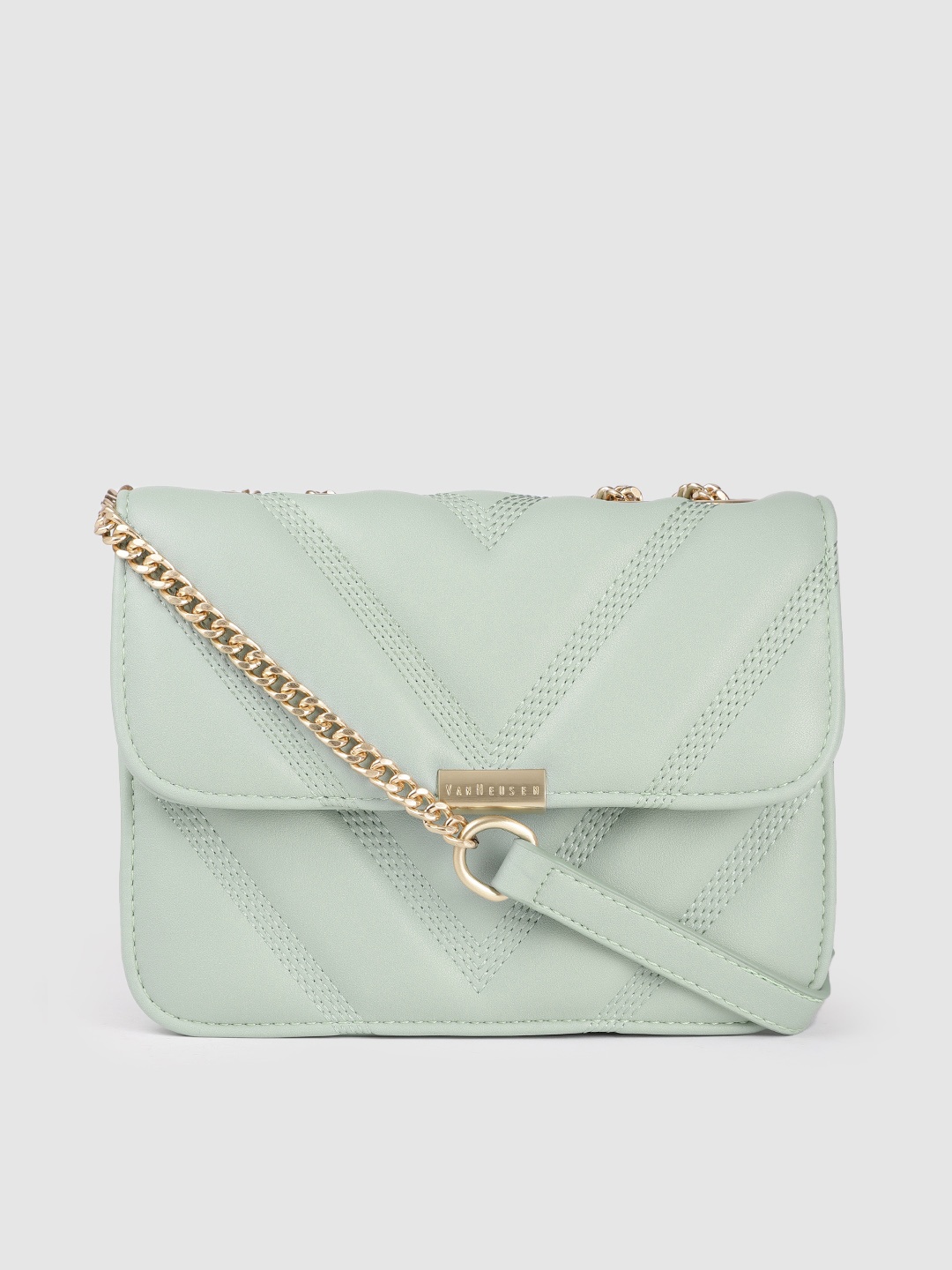 

Van Heusen Mint Green Textured Sling Bag