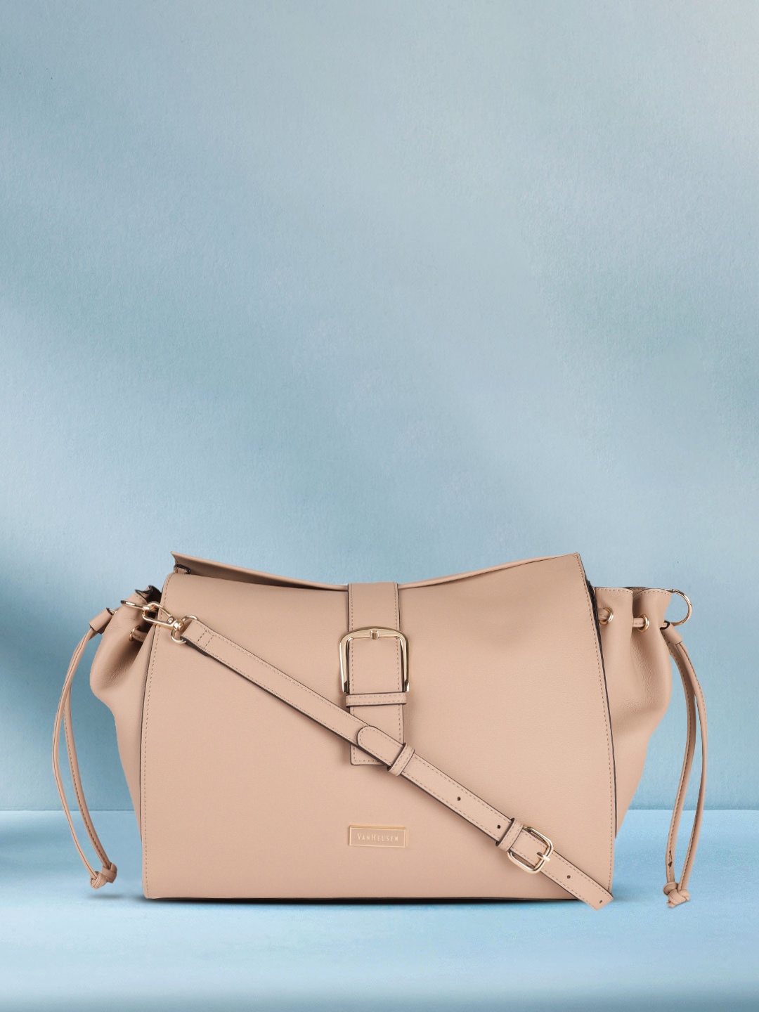 

Van Heusen Beige Solid Sling Bag