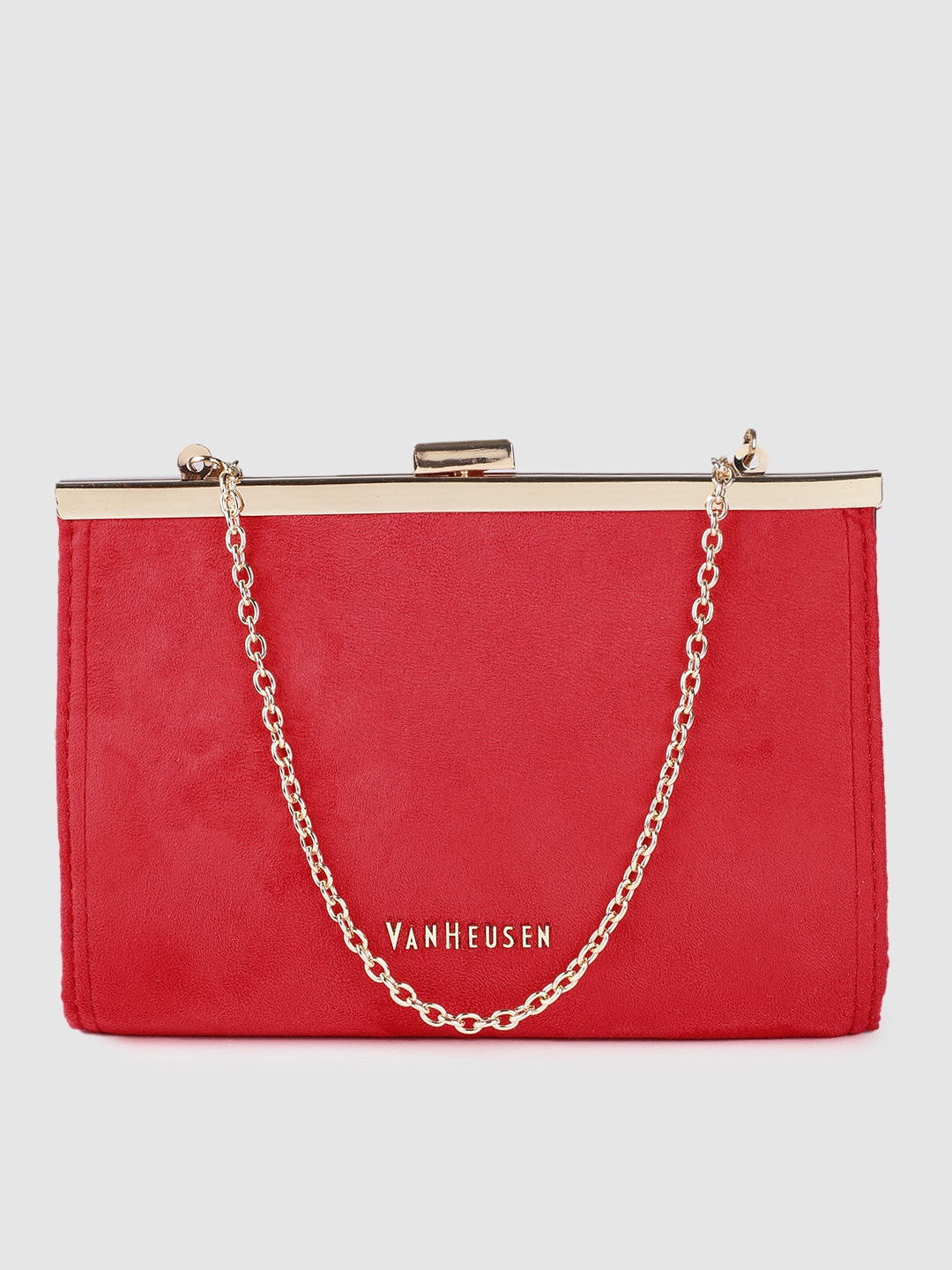 

Van Heusen Women Red Solid Purse Clutch