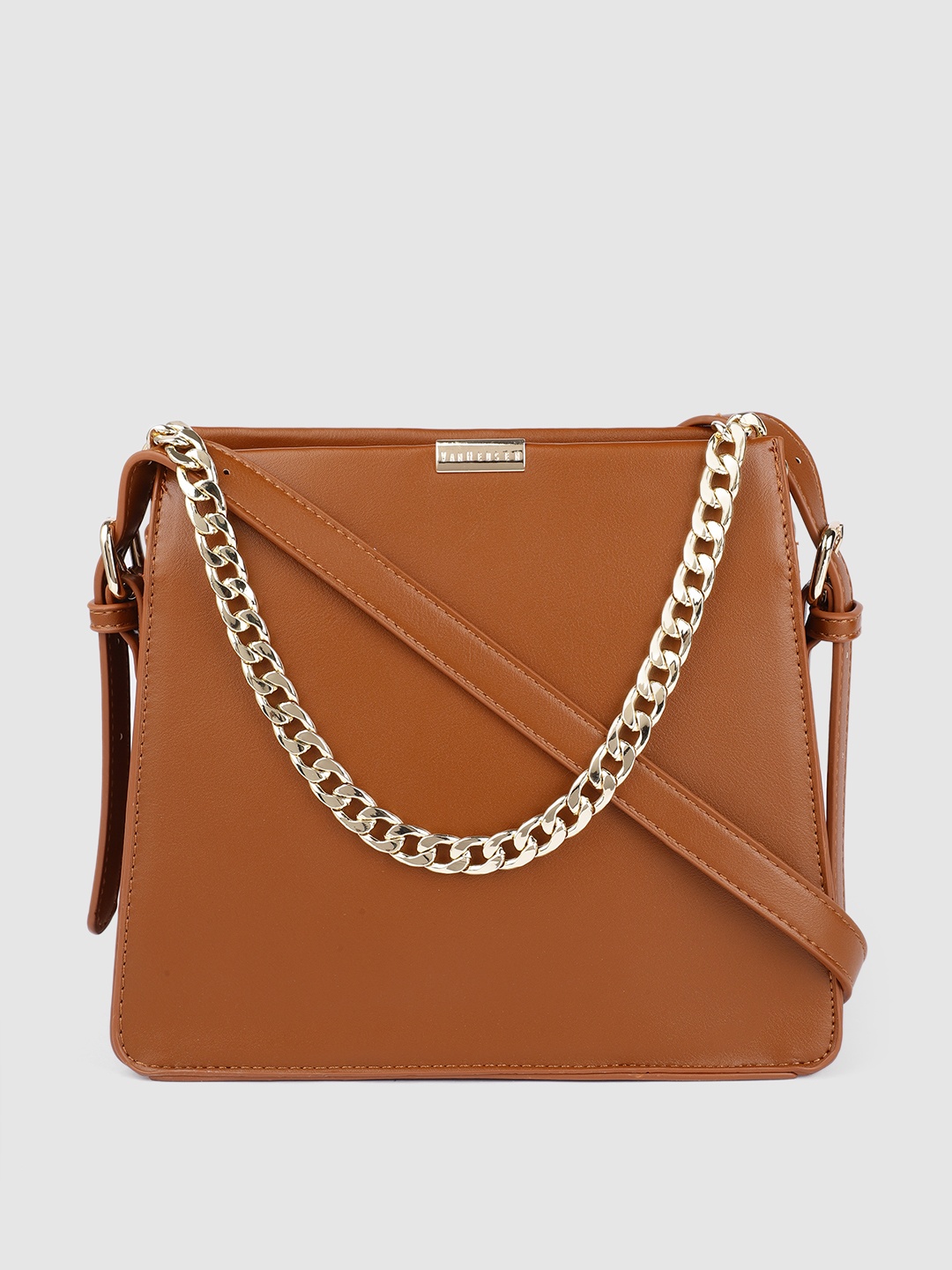 

Van Heusen Brown PU Structured Handheld Bag
