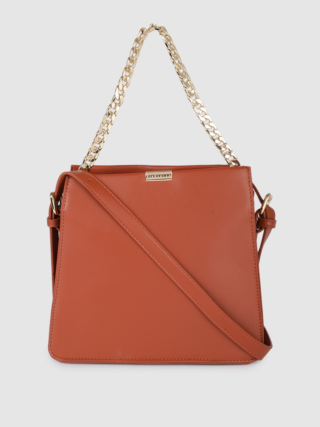 

Van Heusen Women Rust PU Structured Shoulder Bag