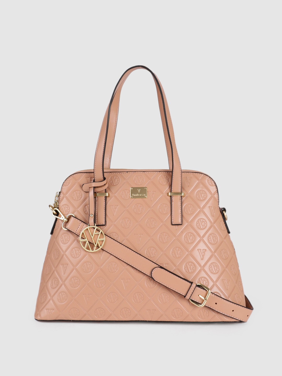 

Van Heusen Women Pink Quilted Shoulder Bag