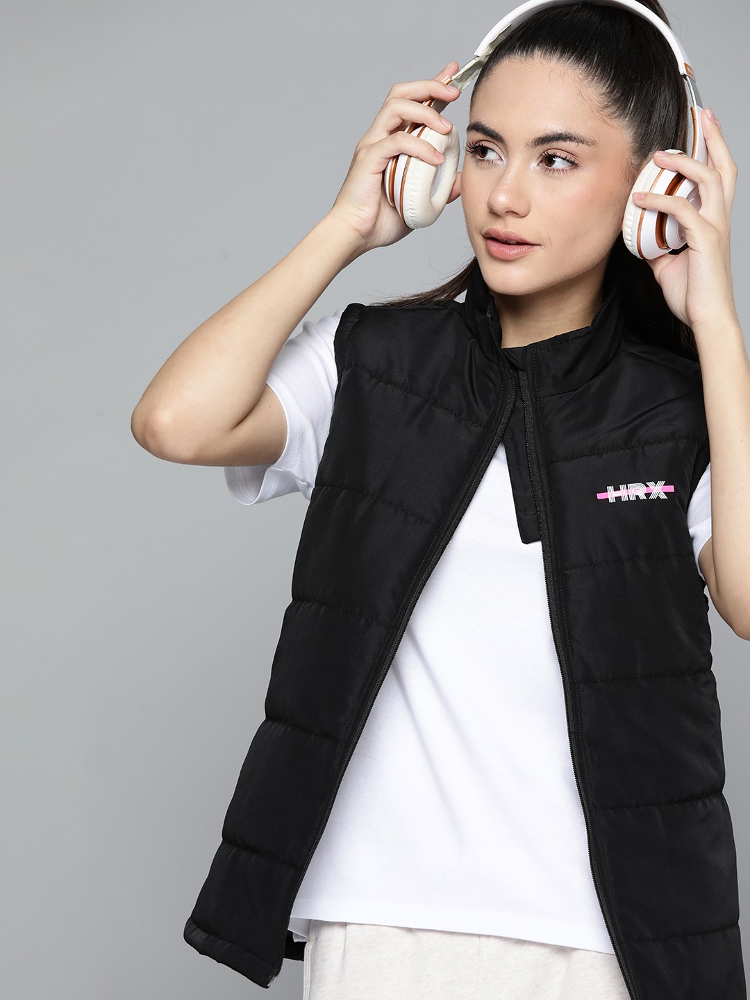 

HRX by Hrithik Roshan Women Black Solid Lifestyle Jacket