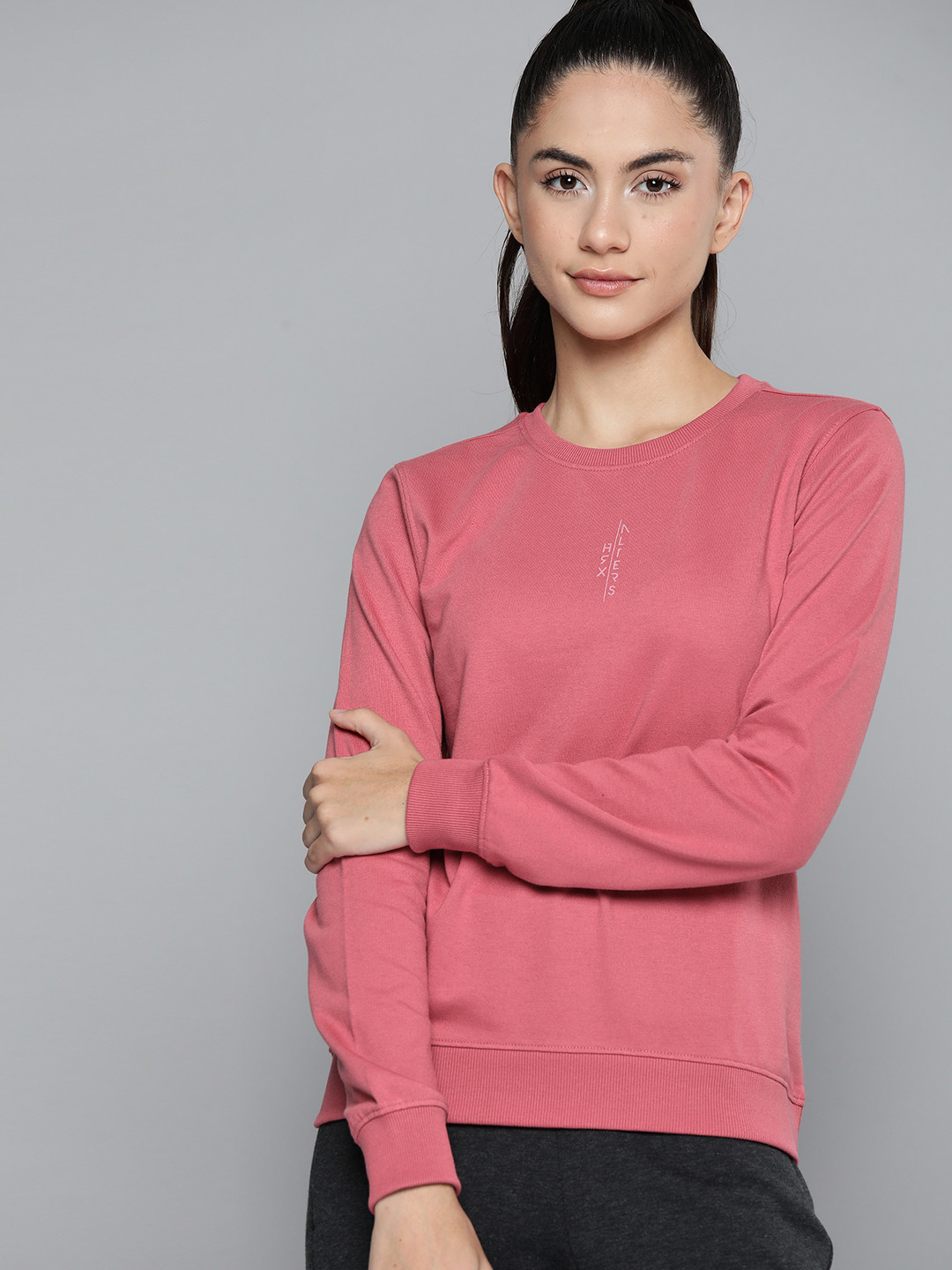 

HRX by Hrithik Roshan Women Rose Sweatshirt