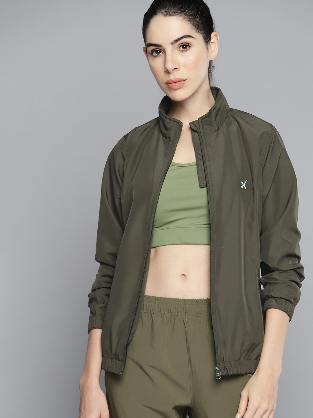 

HRX by Hrithik Roshan Women Olive Green Outdoor Sporty Jacket