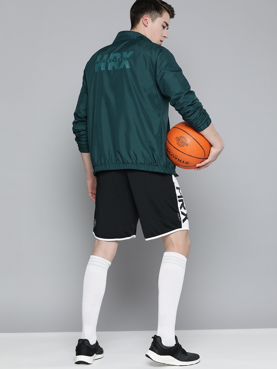 

HRX by Hrithik Roshan Men Rapid-Dry Basketball Jacket, Teal