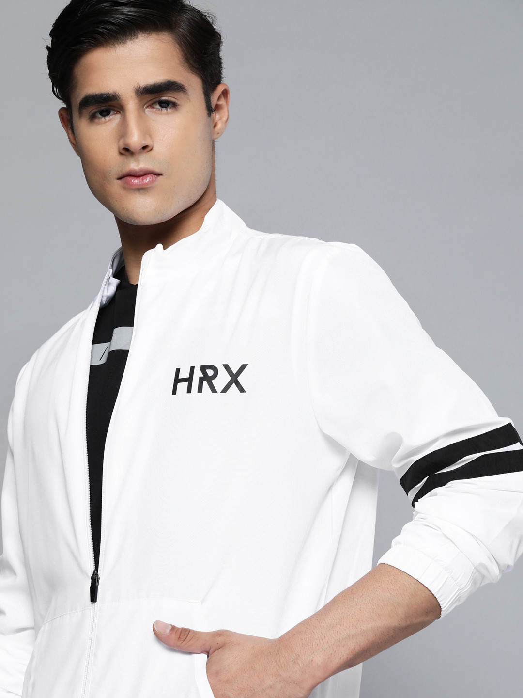 

HRX by Hrithik Roshan Men White Sporty Jacket