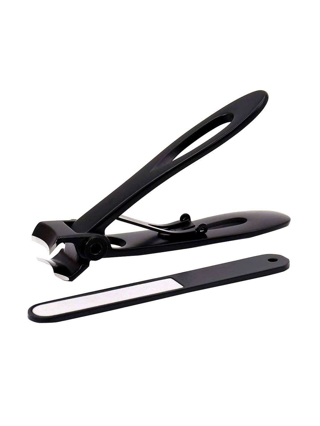 

Peau D'origine Set of Ultra WideToe Nail Clipper & Nail File with Metal Box, Black