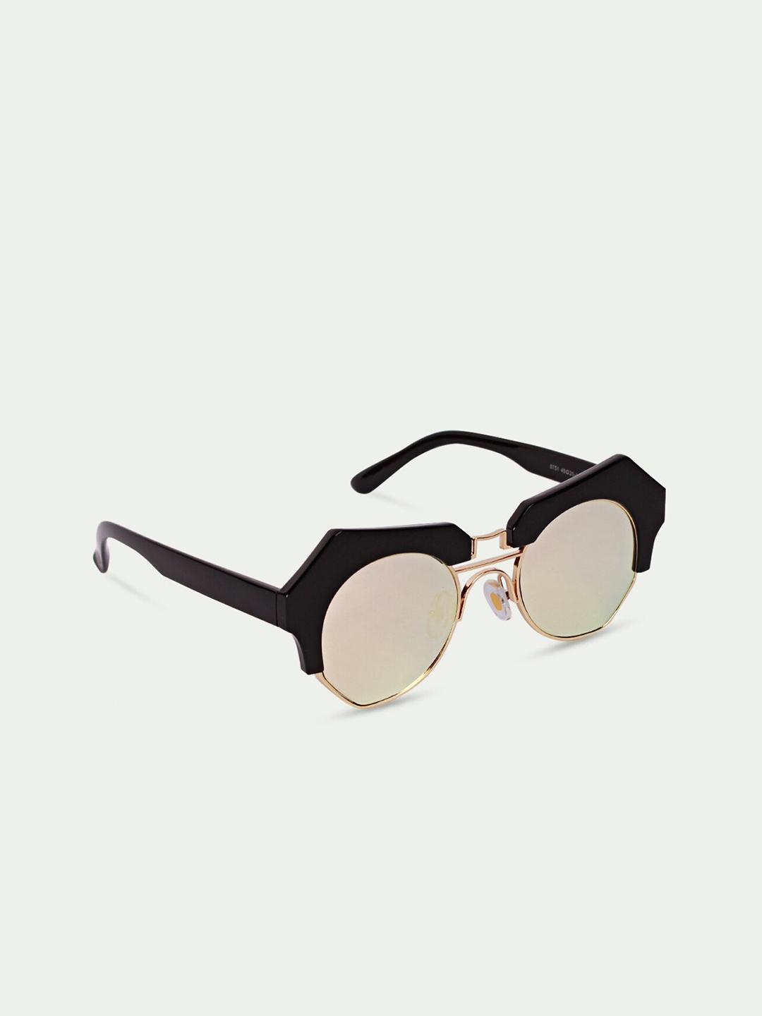 

FUZOKU Unisex Grey Lens & Black Browline Sunglasses with UV Protected Lens