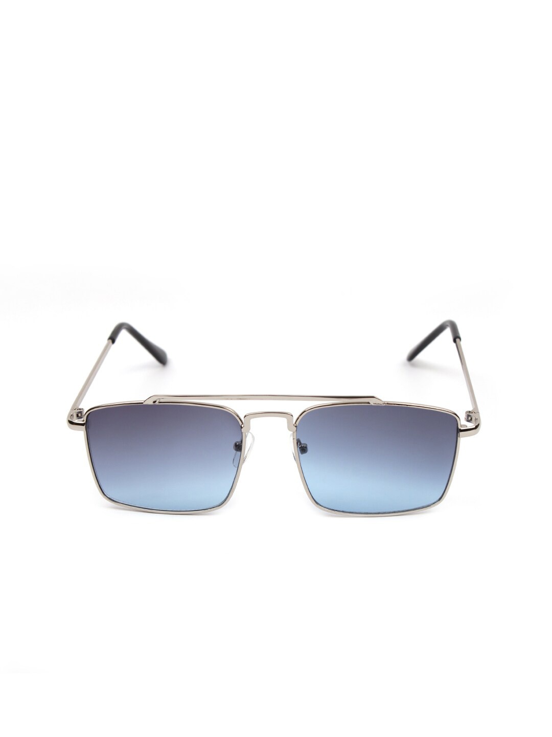 

FUZOKU Unisex Blue Lens & Gold-Toned Square Sunglasses with UV Protected Lens FZKSS2020SG0322