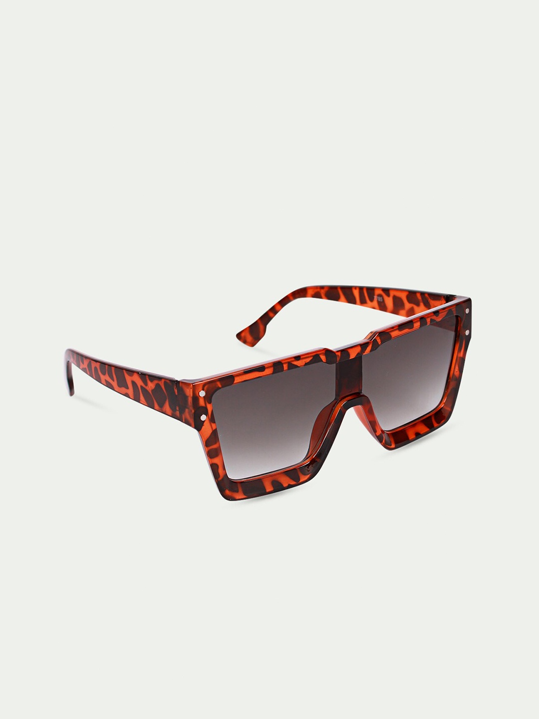 

FUZOKU Men Grey Lens & Orange Square Sunglasses with UV Protected Lens