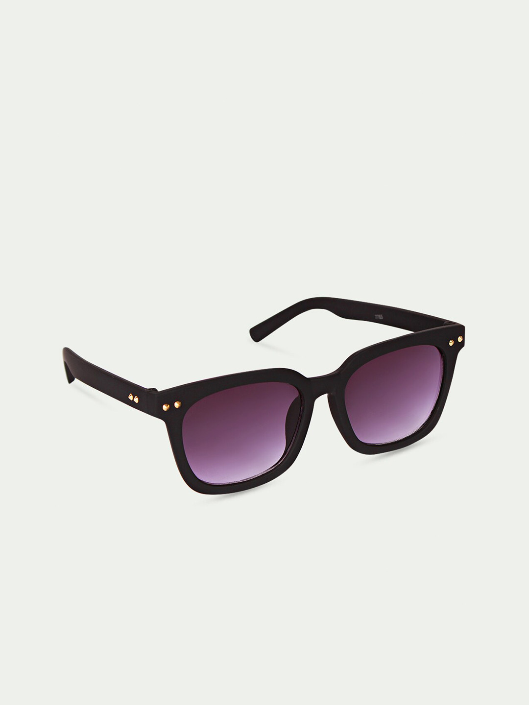 

FUZOKU Unisex Purple Lens & Black Square Sunglasses with UV Protected Lens FZKSS2022072