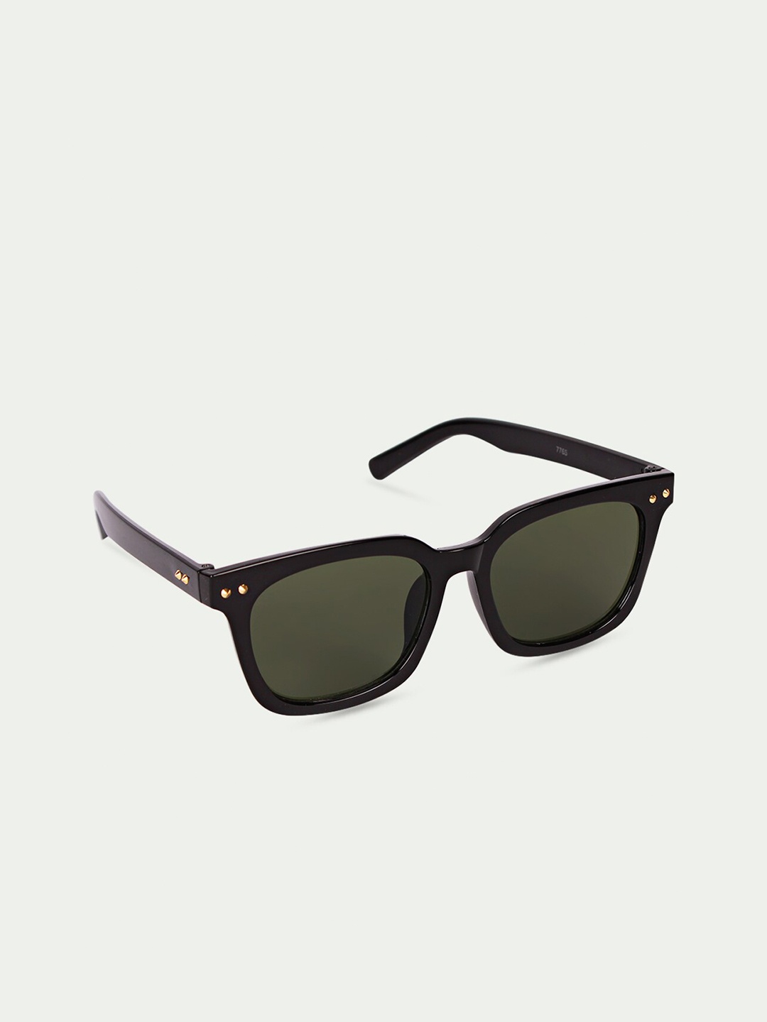 

FUZOKU Unisex Black Lens & Black Square Sunglasses with UV Protected Lens