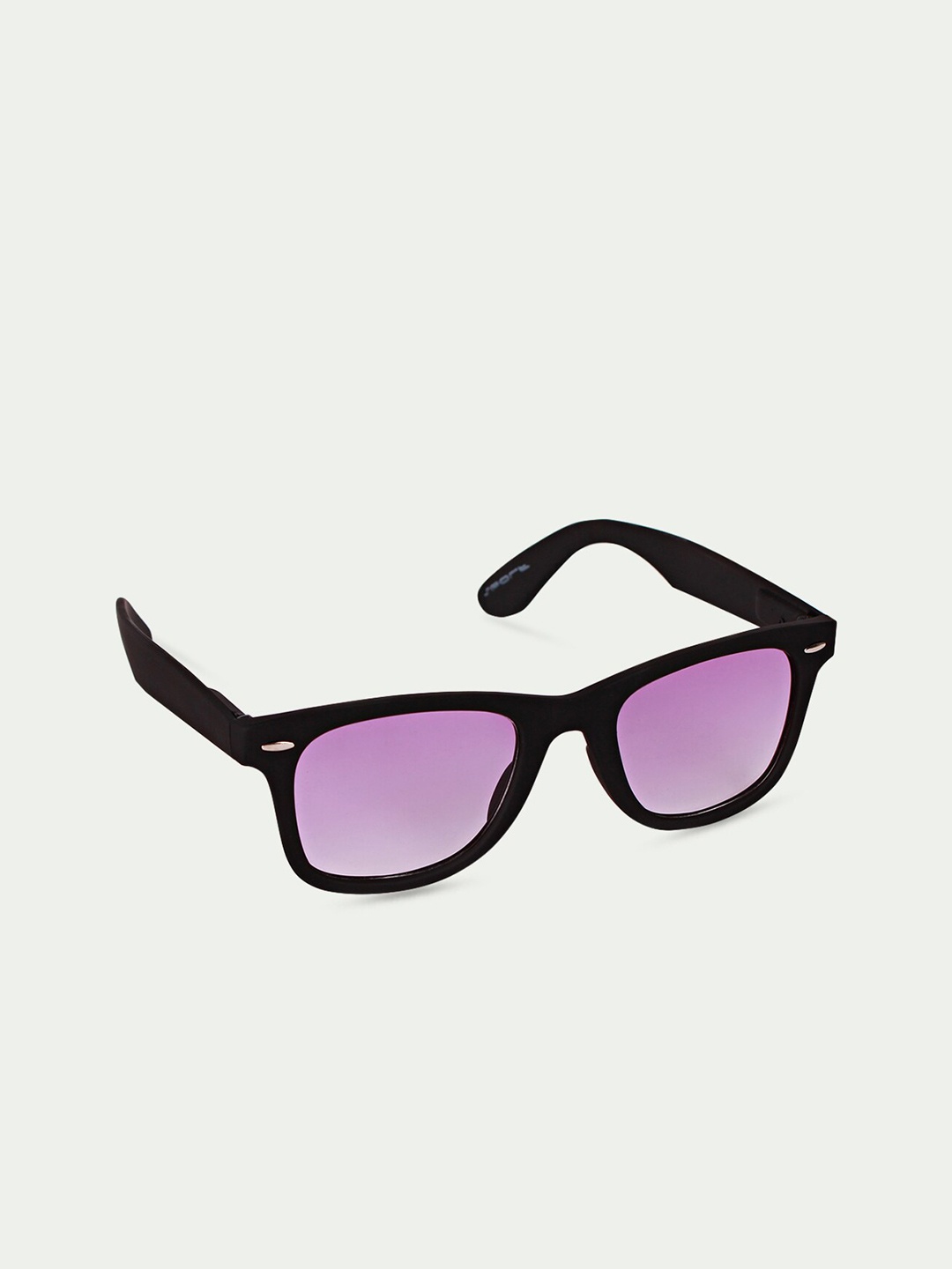 

FUZOKU Unisex Purple Lens & Black Wayfarer Sunglasses with UV Protected Lens